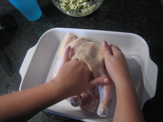 Ricotta-and-Herb-Stuffed Chicken - Stretching the Skin